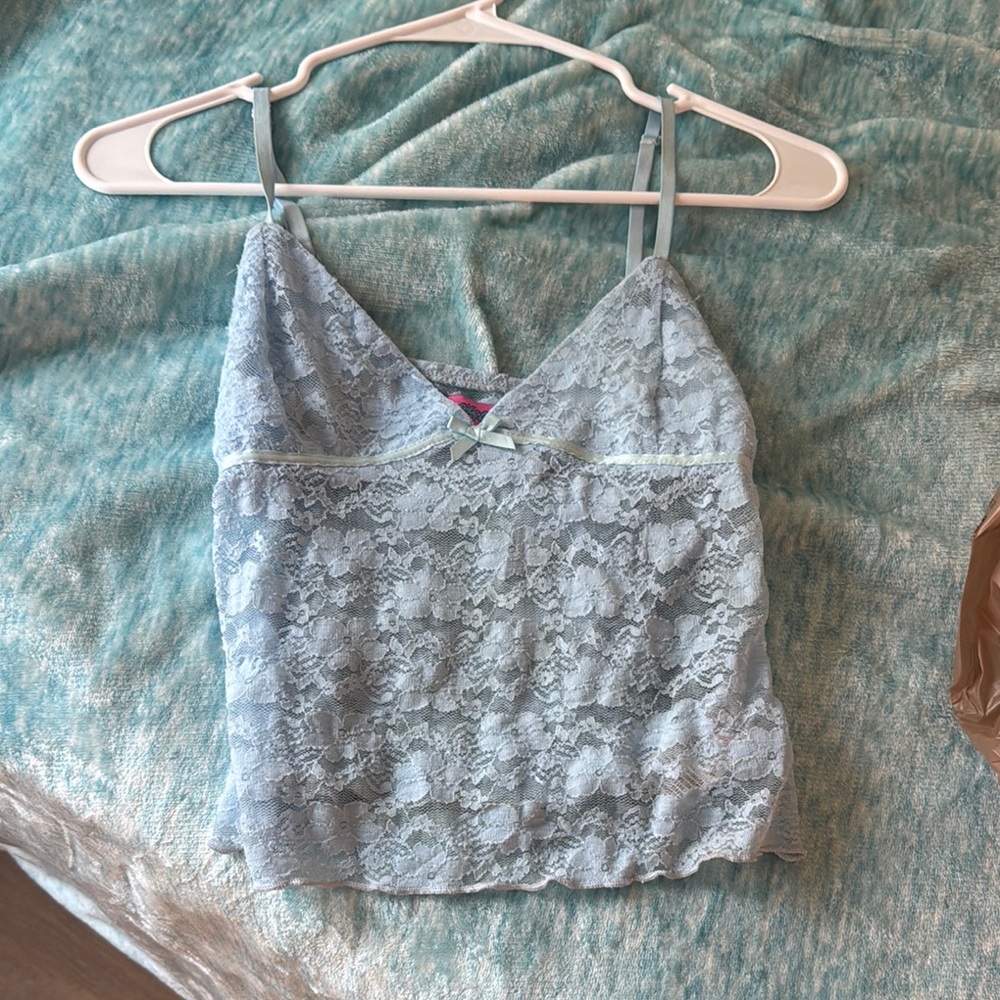 Edikted Blue Lace Top